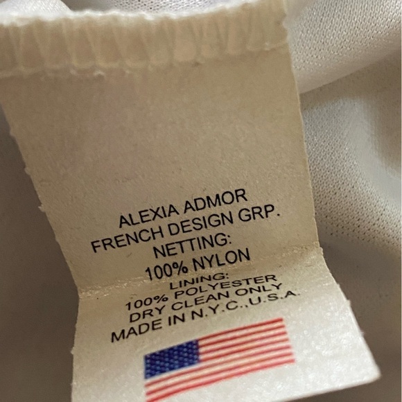 ALEXIA ADMOR New York Dotted Organza Tulle Chiffon Maxi Skirt Gothic Size 6 - Picture 3 of 11